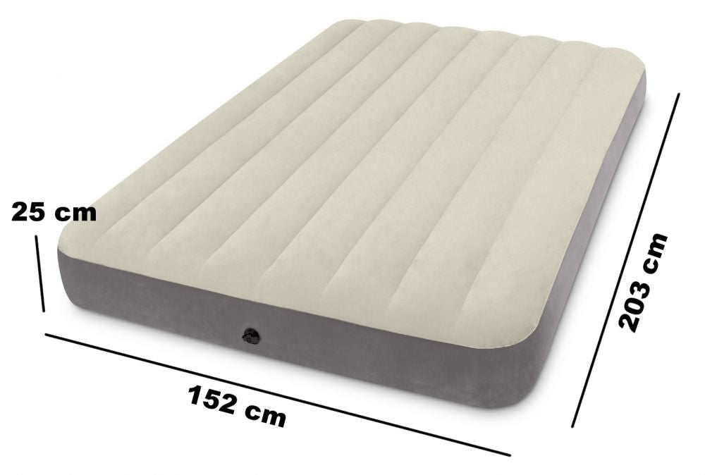 Velour Air Mattress, 203x152 cm, Queen Size