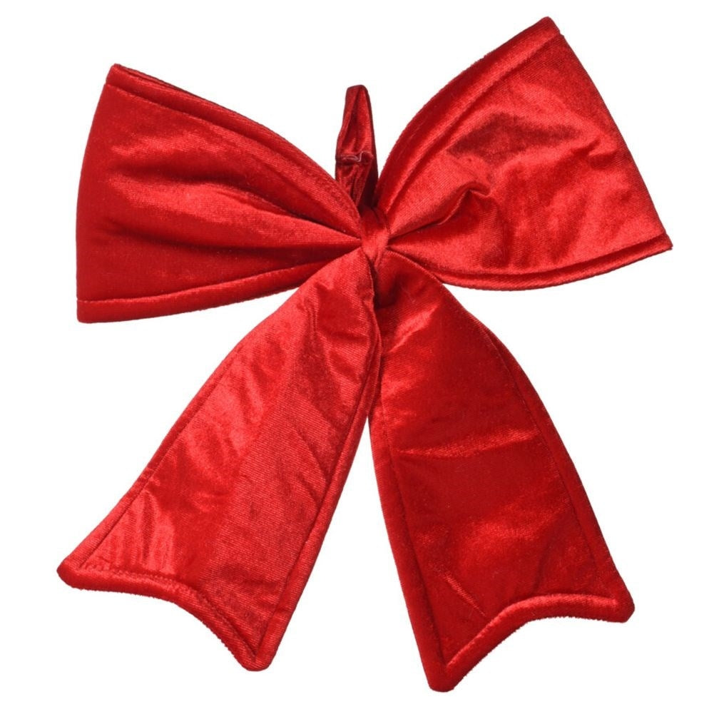 Velvet Bow Red: Christmas tree decoration & Wreath decoration