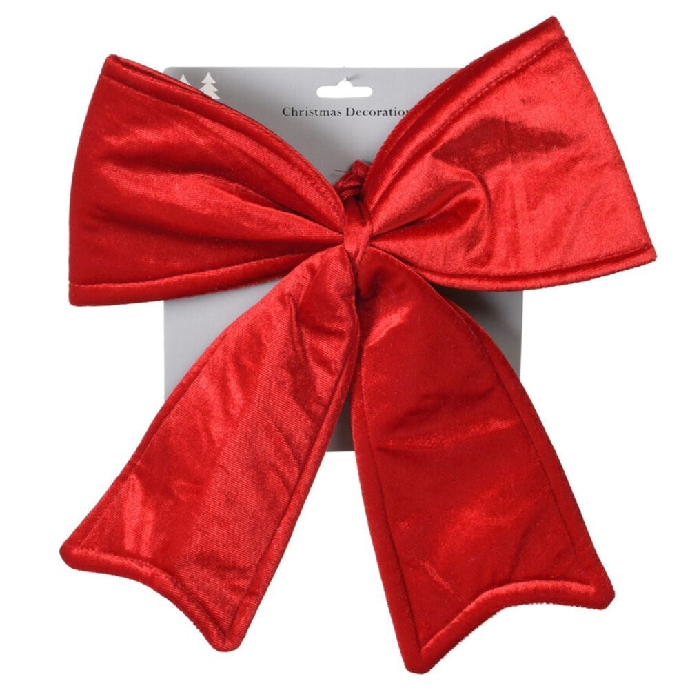 Velvet Bow Red: Christmas tree decoration & Wreath decoration