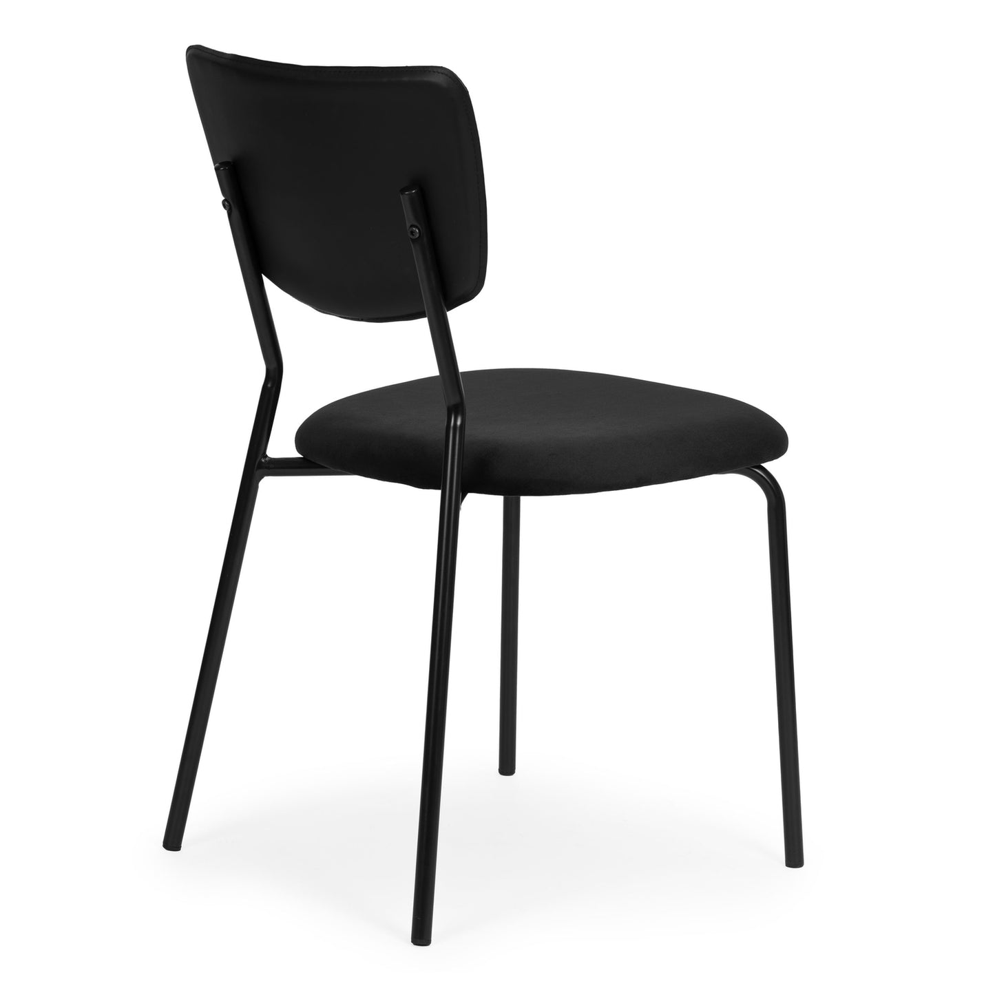 Velvet Dining Chairs Set of 4, Black – Ergonomic, Durable
