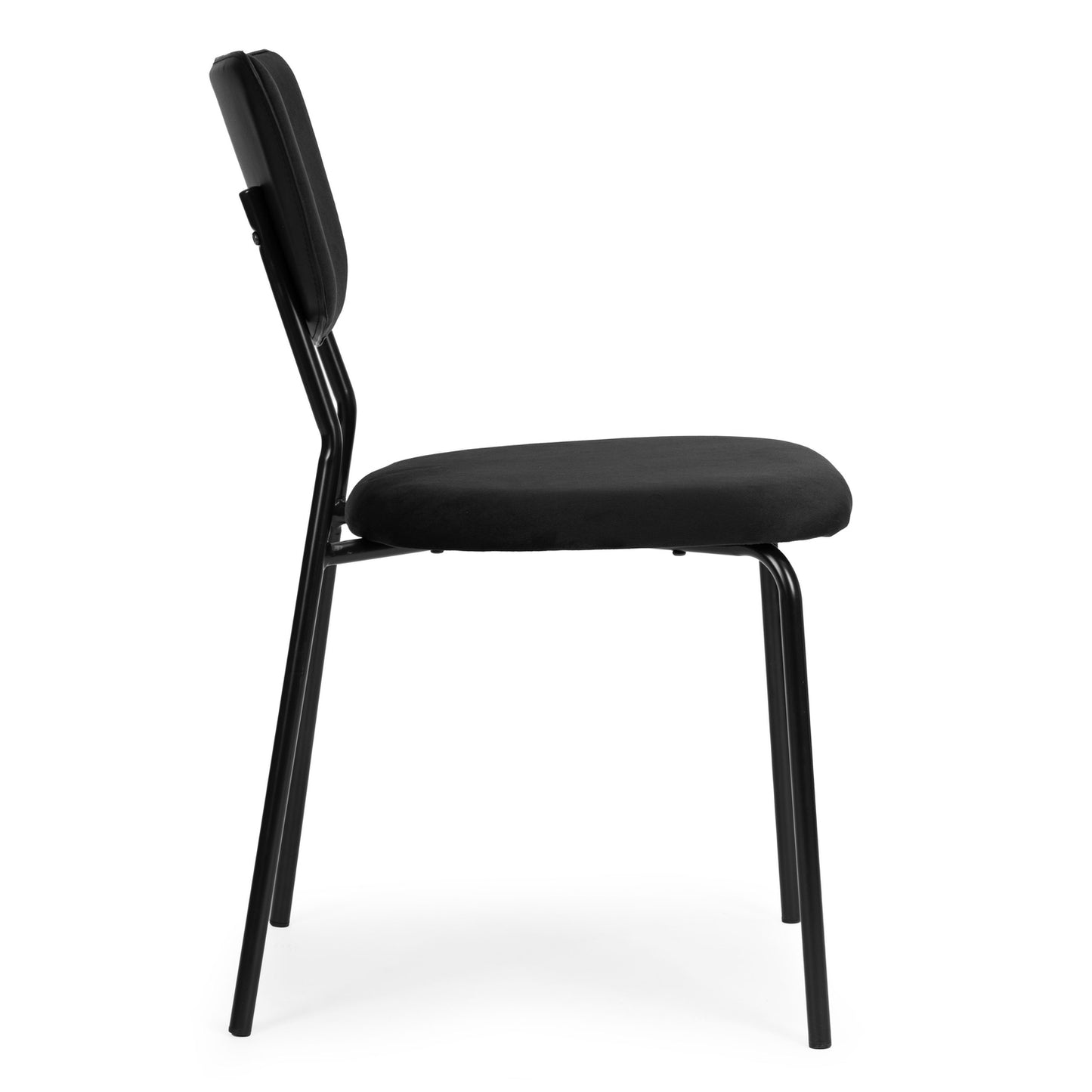 Velvet Dining Chairs Set of 4, Black – Ergonomic, Durable