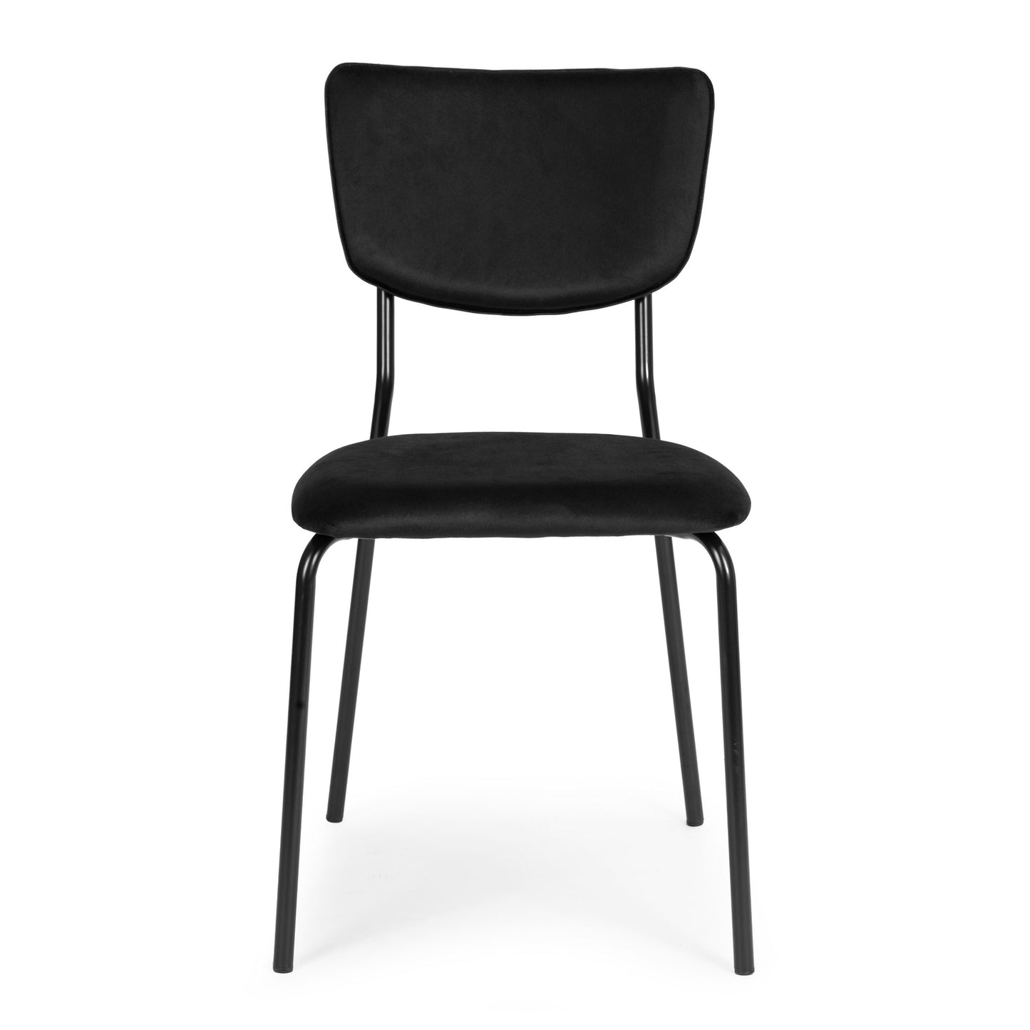 Velvet Dining Chairs Set of 4, Black – Ergonomic, Durable