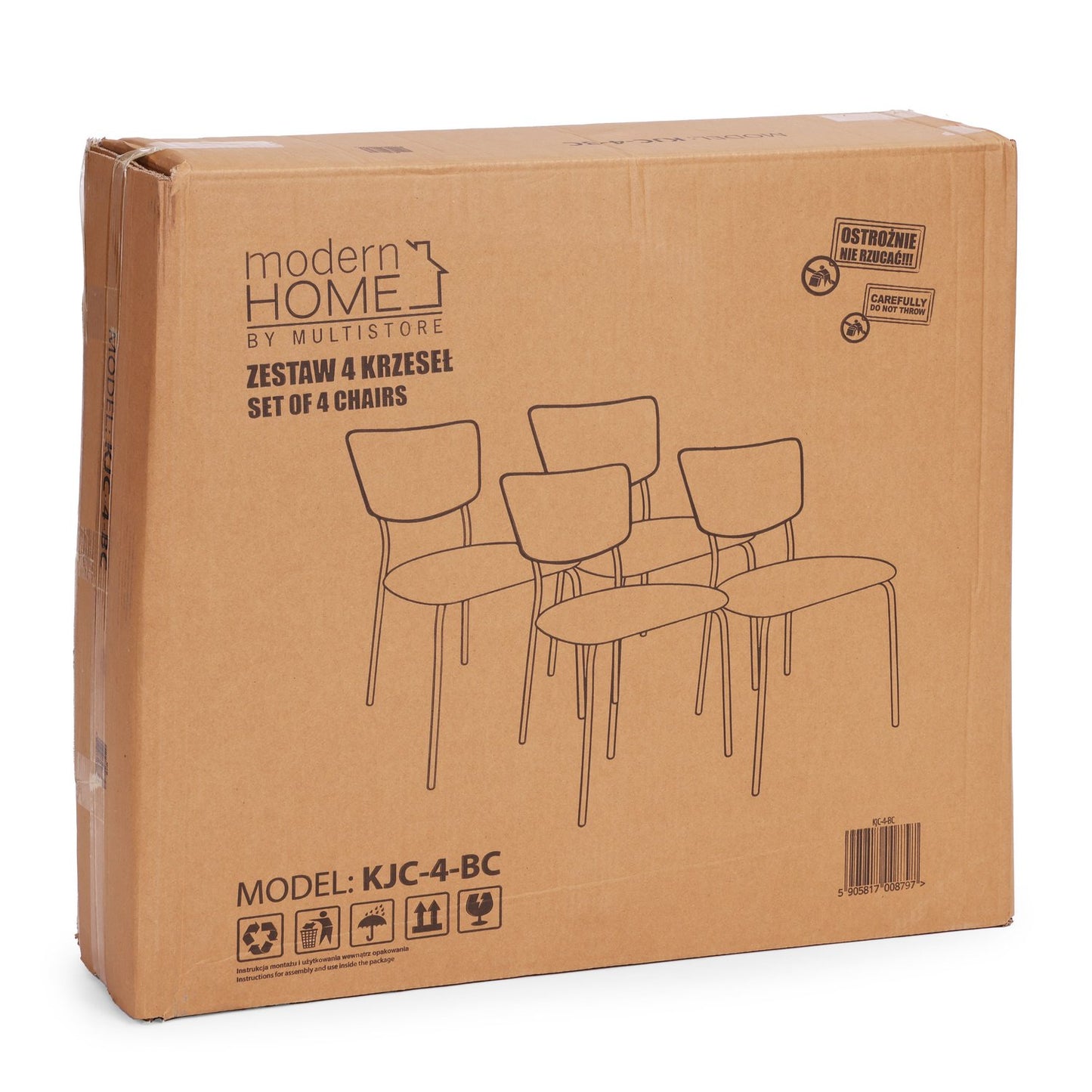 Velvet Dining Chairs Set of 4, Black – Ergonomic, Durable