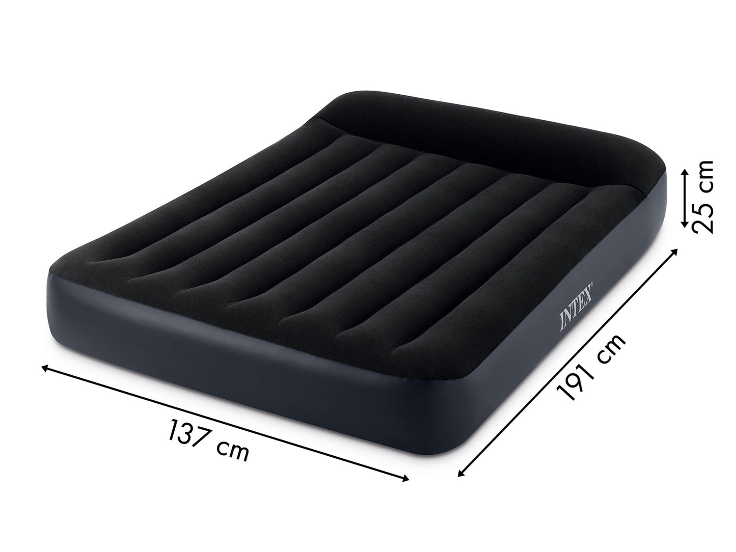 Velvet bed inflatable mattress with pump Intex 64148ND