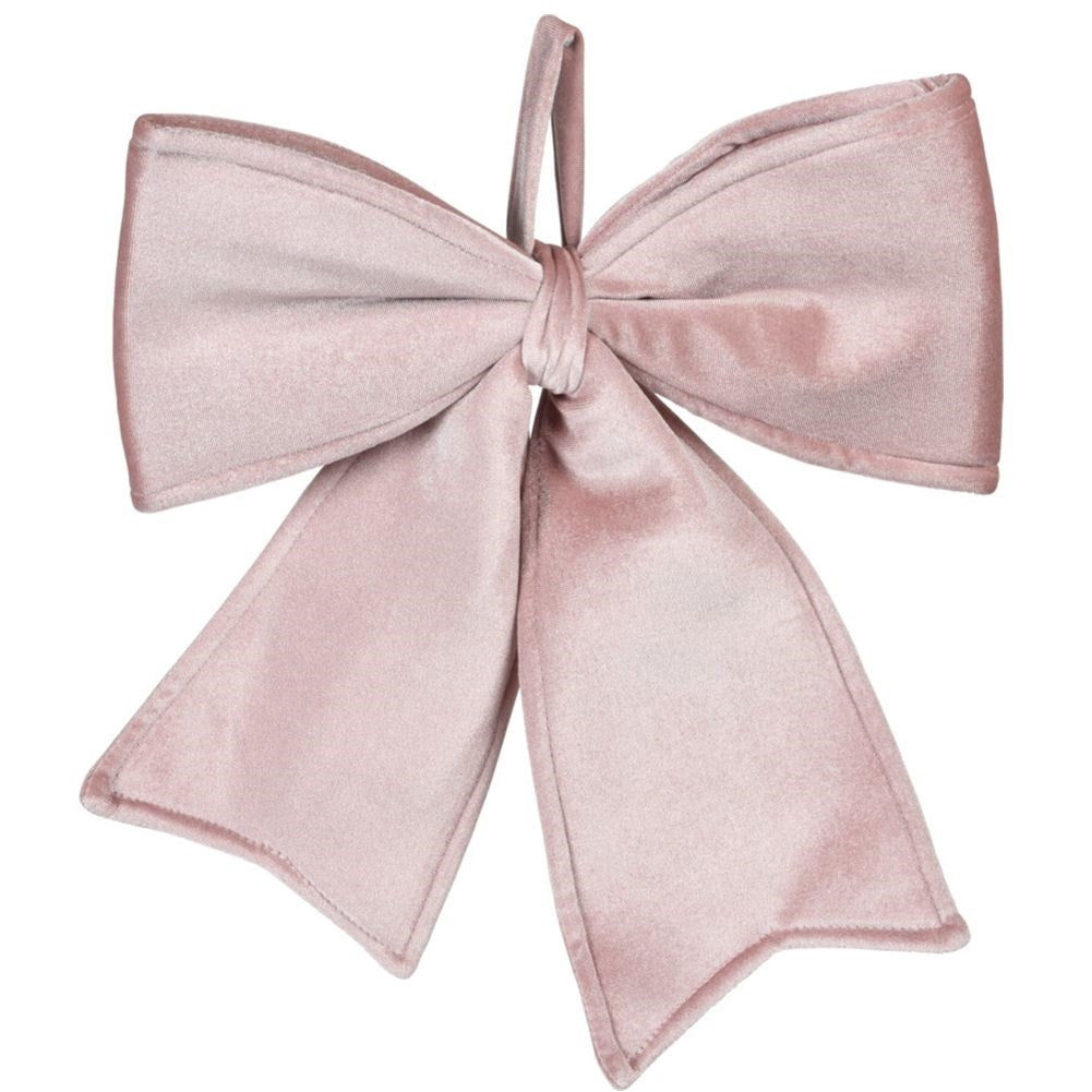 Velvet set in pink for Christmas tree, wreath or door decoration