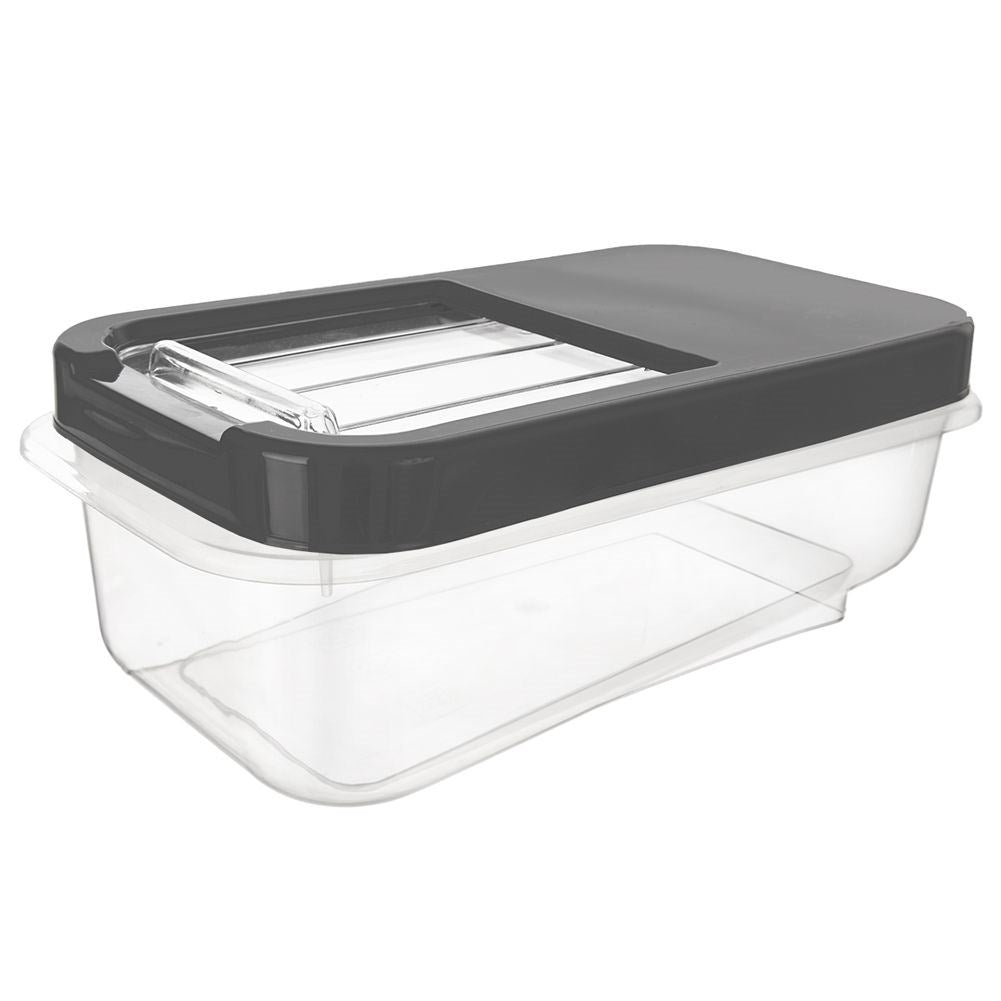 Versatile 5L storage box with sliding lid, durable material