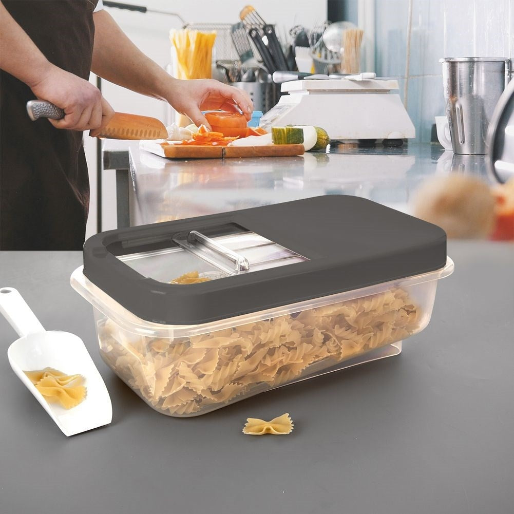 Versatile 5L storage box with sliding lid, durable material