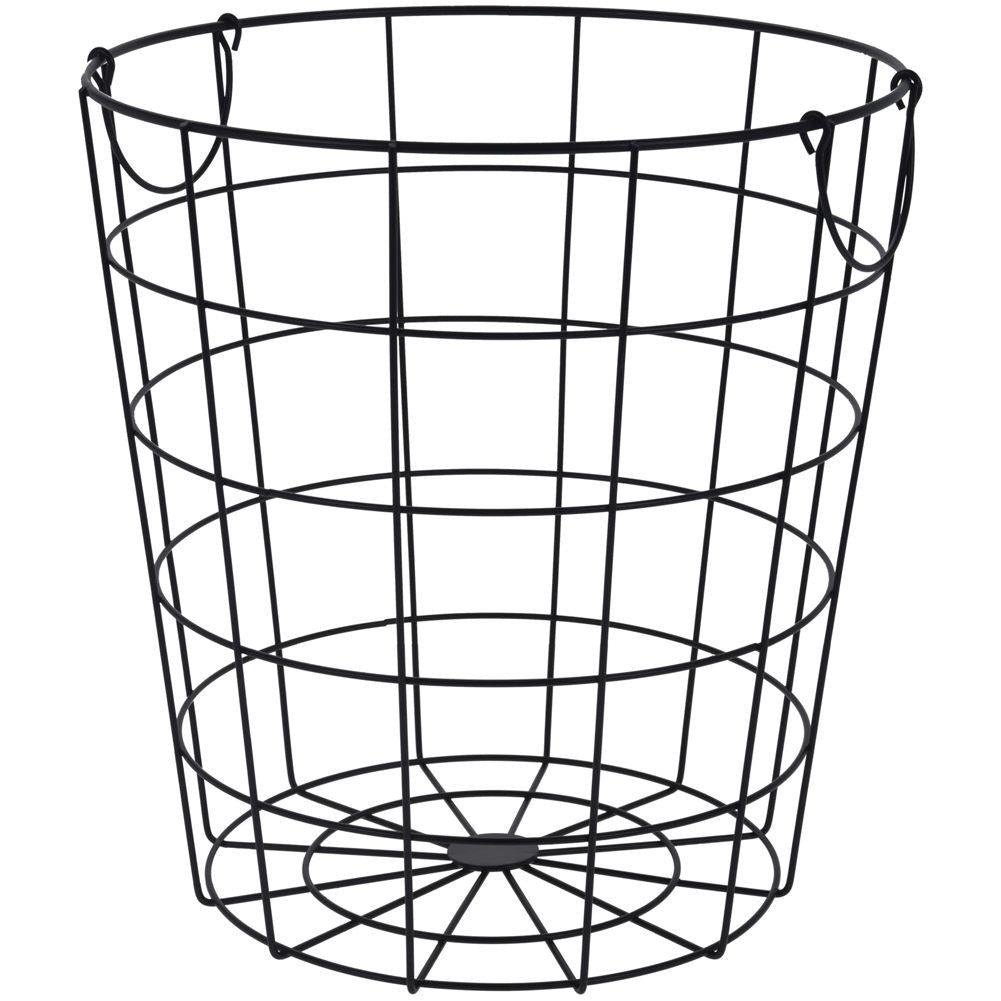 Versatile Black Storage Basket for Home and Office