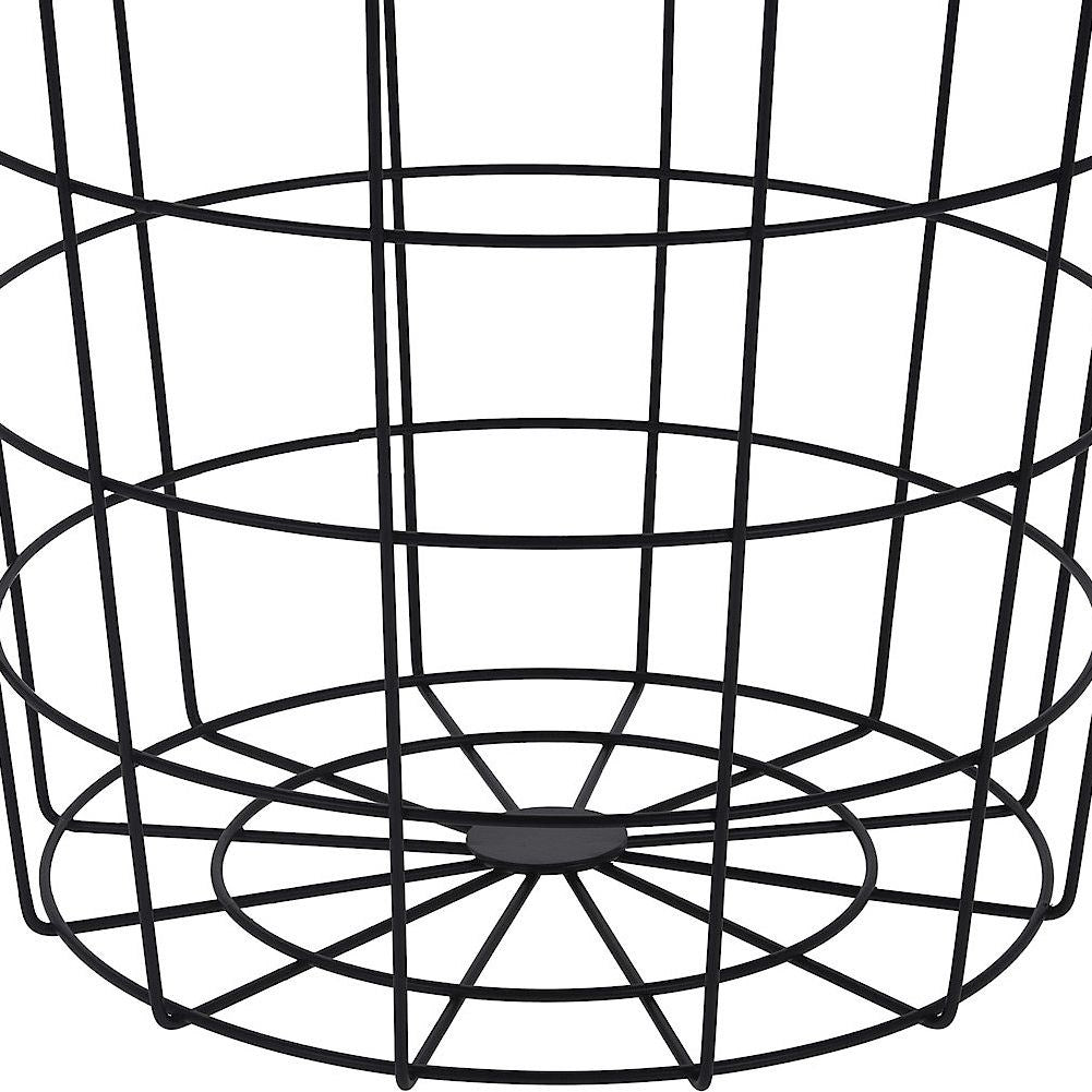 Versatile Black Storage Basket for Home and Office