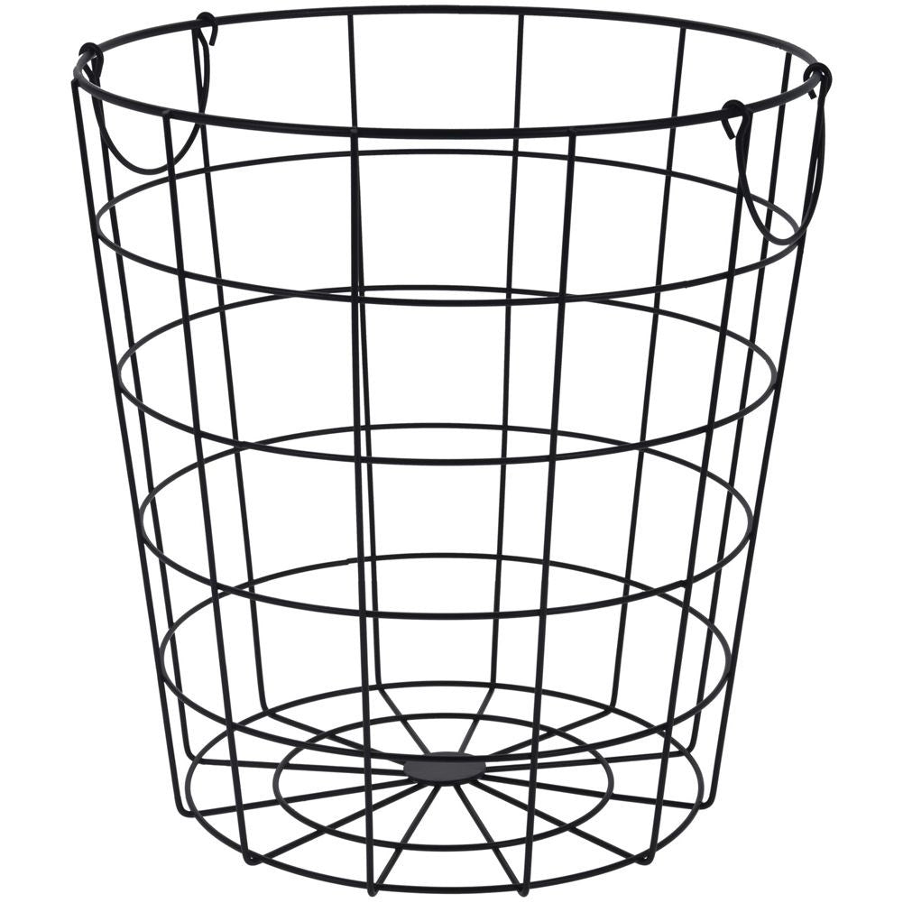 Versatile Black Storage Basket for Home and Office
