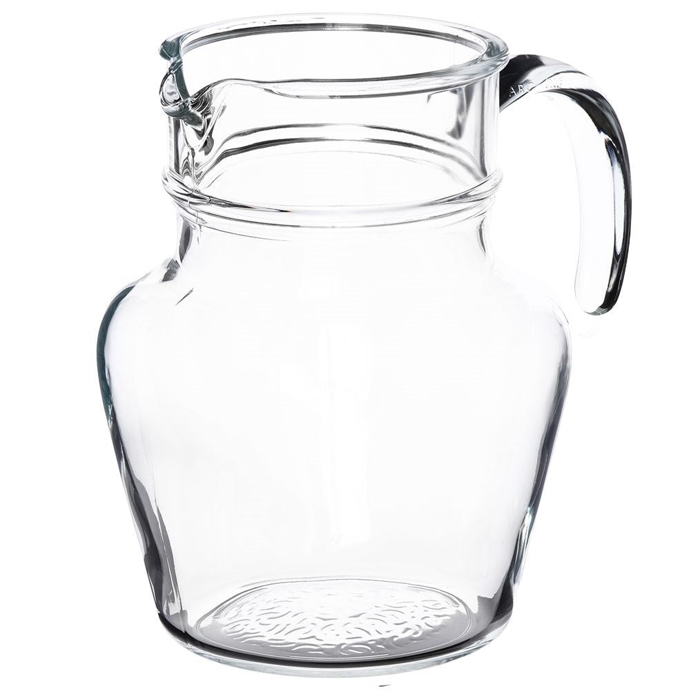 Versatile Glass Pitcher with Lid, Spout and Handle for Beverages