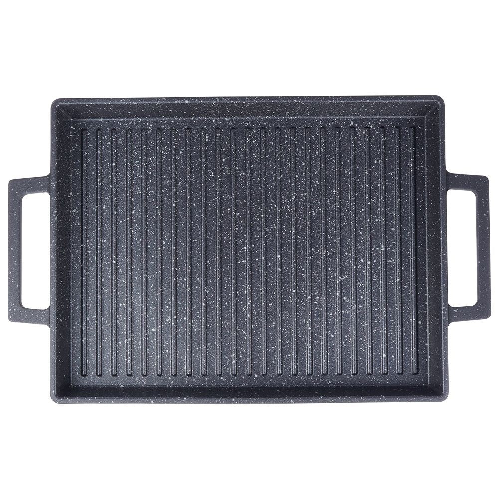 Versatile Grill Plate: Stove, Grill & Oven with Non-Stick