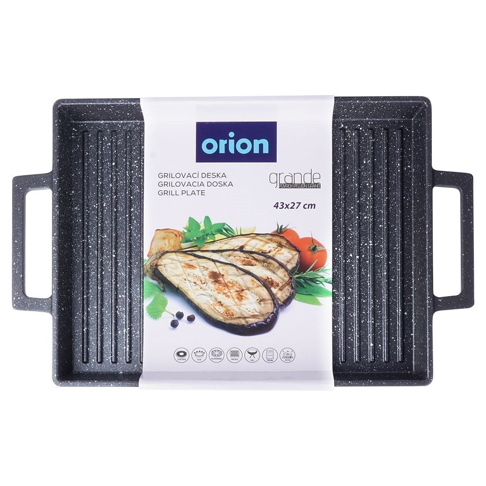 Versatile Grill Plate: Stove, Grill & Oven with Non-Stick