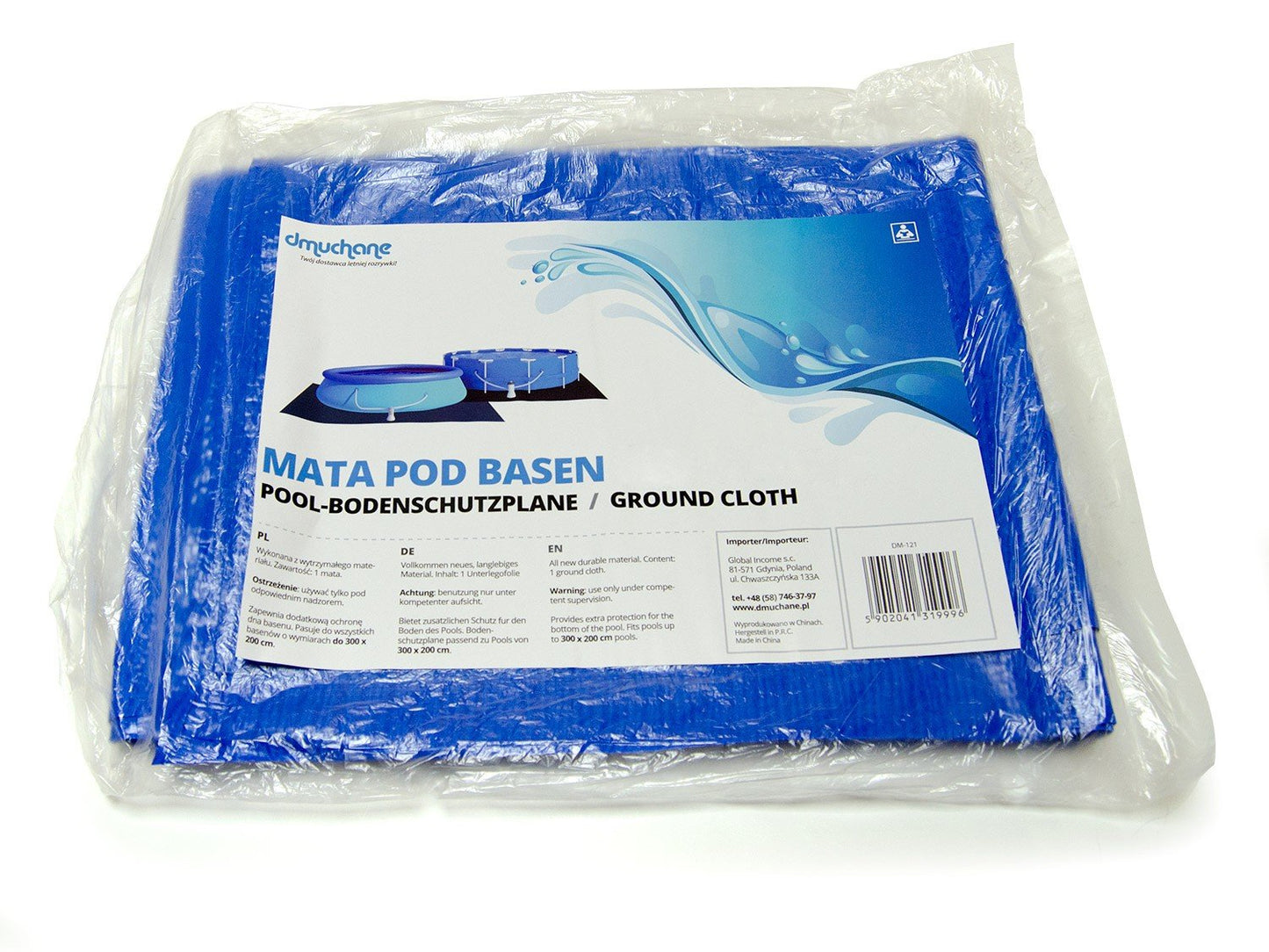 Versatile Protective Mat and Tarpaulin for Garden Pool 274 x 274 cm DM-111