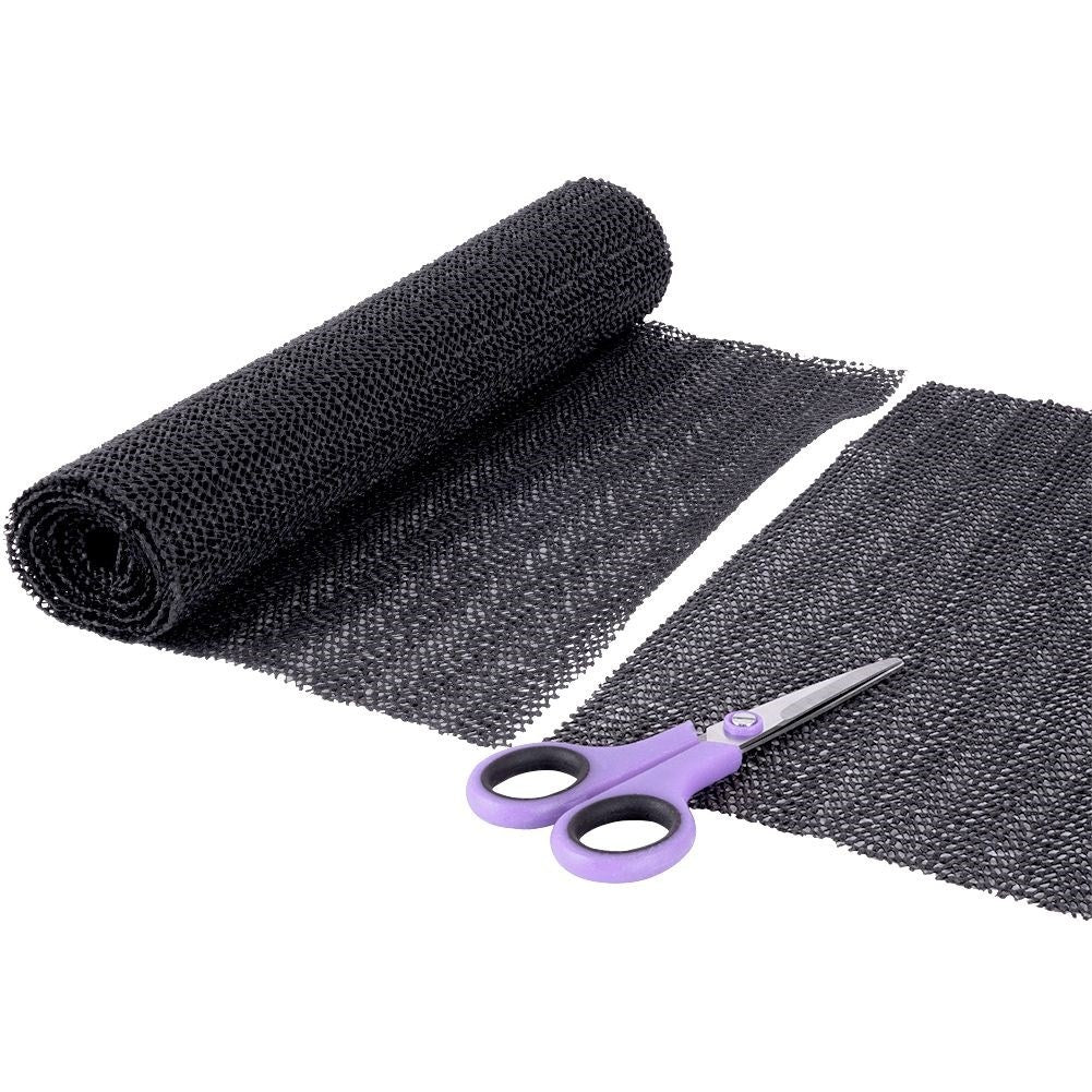 Versatile anti-slip mat in flexible black material