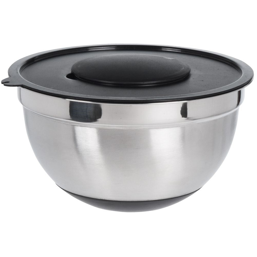 Versatile bowl with grater and lid for easy cooking