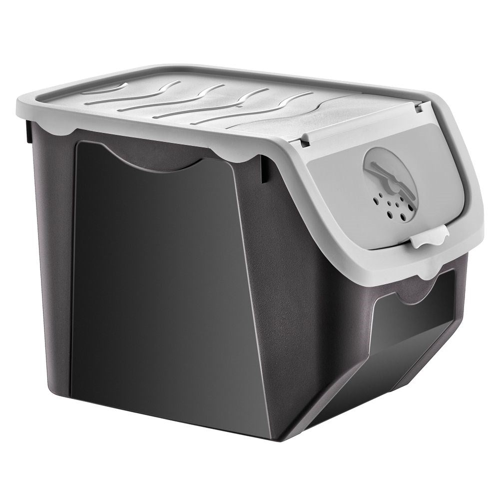 Versatile container with clip closure and adjustable ventilation