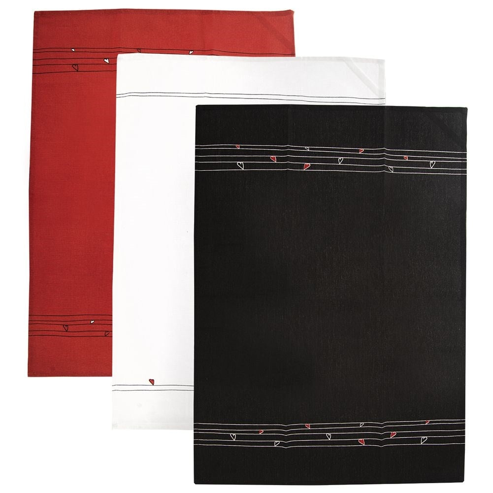 Versatile cotton towels - set of 3 with a unique design