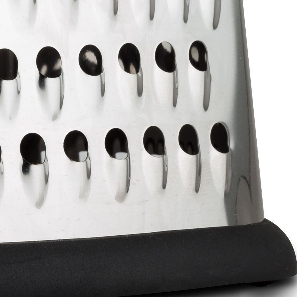 Versatile kitchen grater with four blades for different tasks