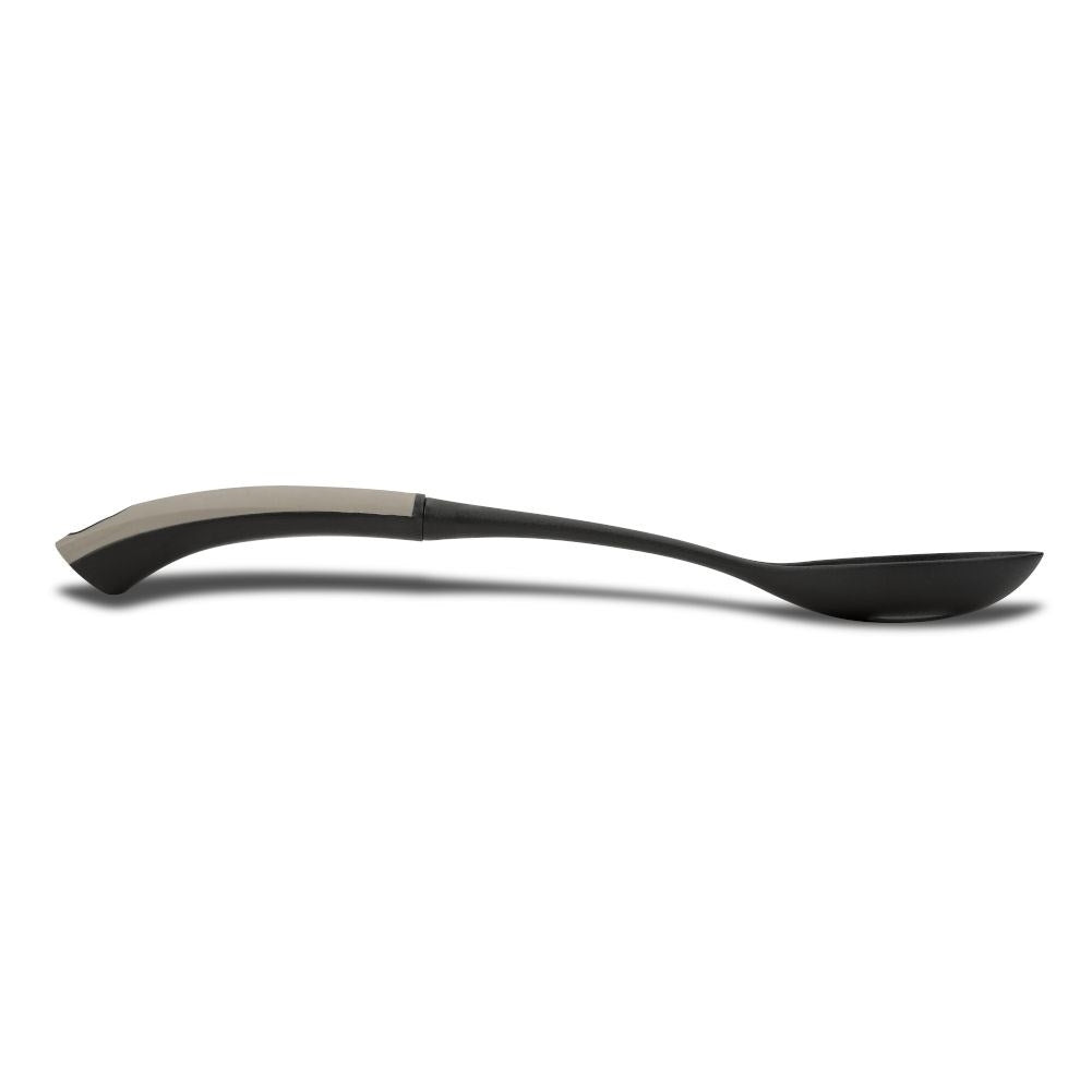 Versatile kitchen ladle in durable thermoplastic for draining