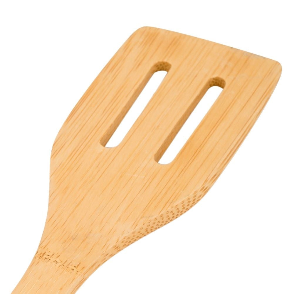 Versatile kitchen spatula in bamboo and silicone for cooking