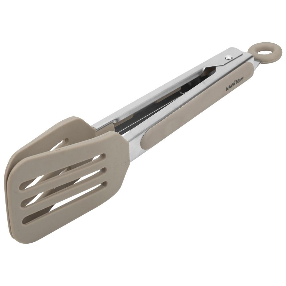 Versatile kitchen tongs for flipping, rotating and serving