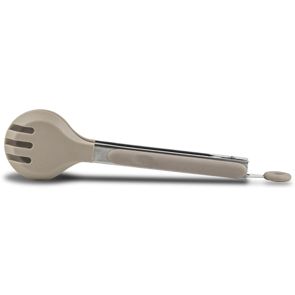 Versatile kitchen tongs for turning and serving