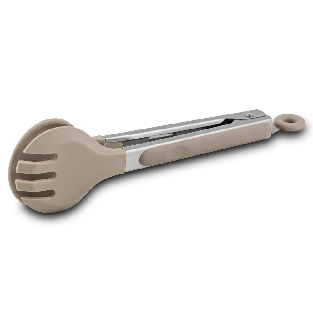 Versatile kitchen tongs for turning and serving