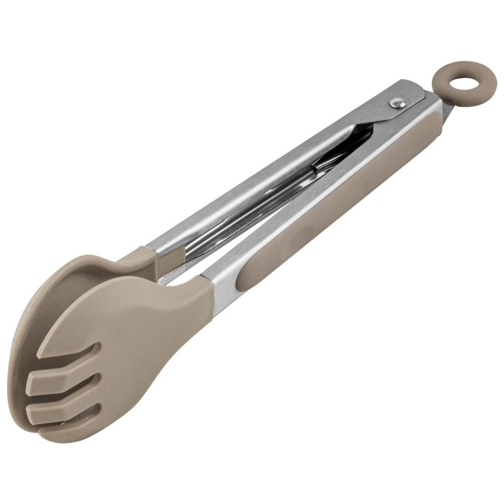 Versatile kitchen tongs for turning and serving