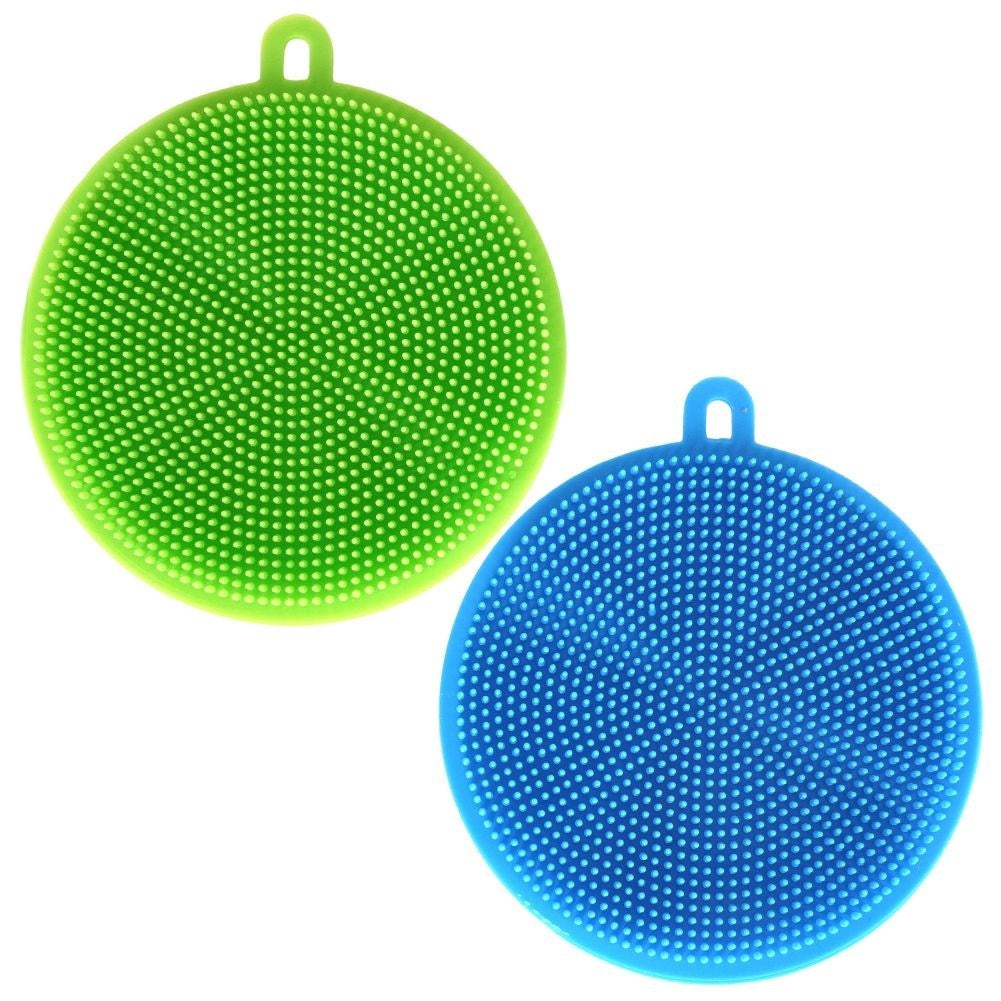 Versatile silicone brushes for kitchen and bathroom