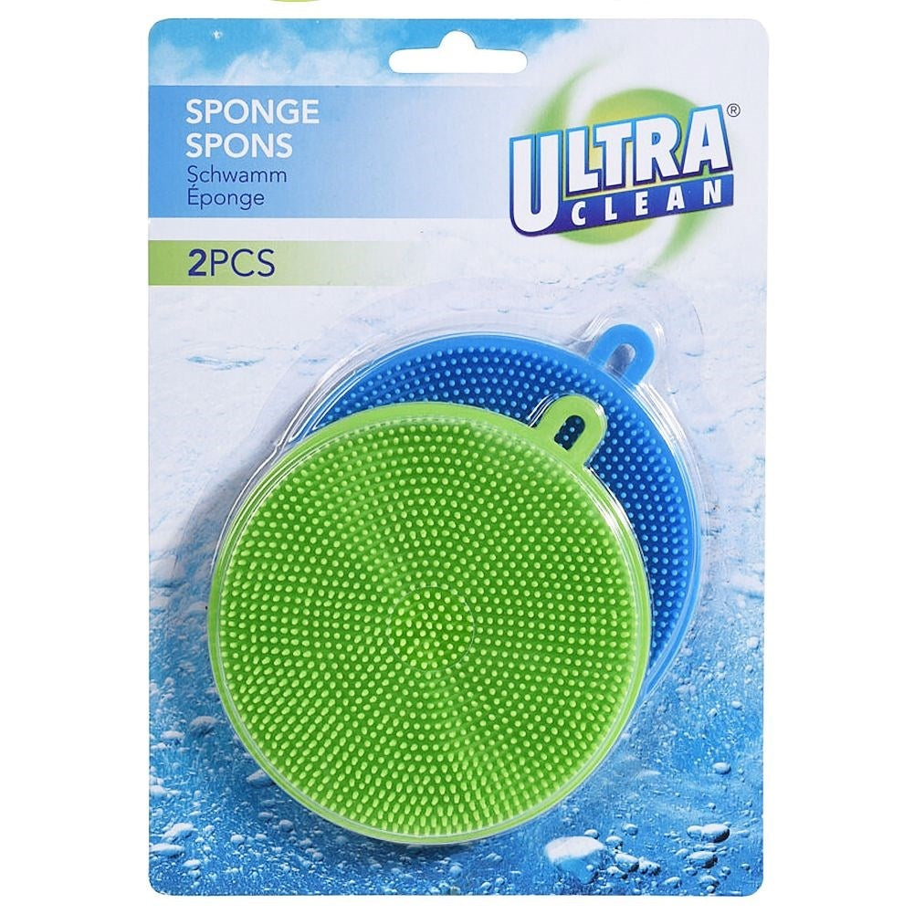 Versatile silicone brushes for kitchen and bathroom