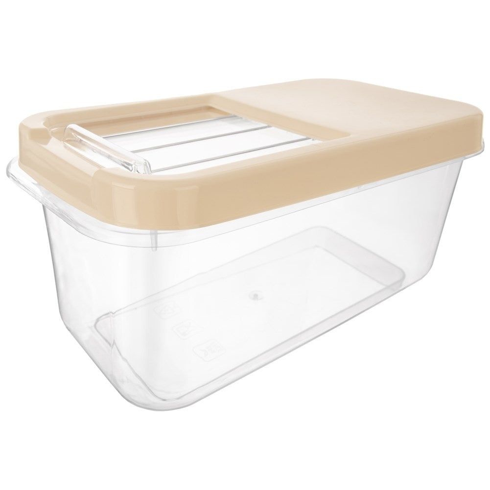 Versatile storage box 7.5L with sliding lid, durable plastic