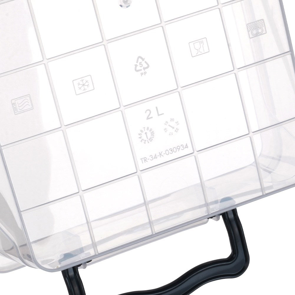 Versatile storage boxes with lids for fridge, microwave & dishwasher