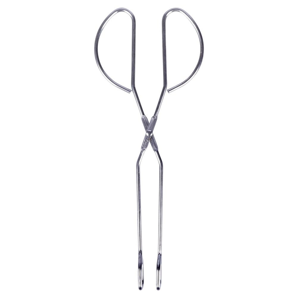 Versatile tongs in stainless steel for cooking and serving