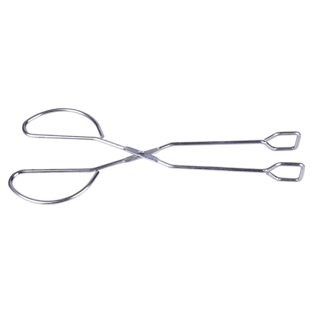 Versatile tongs in stainless steel for cooking and serving