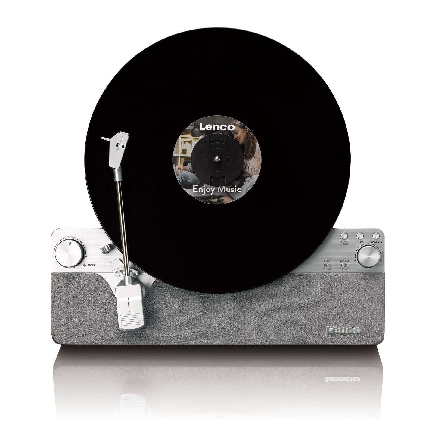 Vertical Record Player with Bluetooth and Speakers