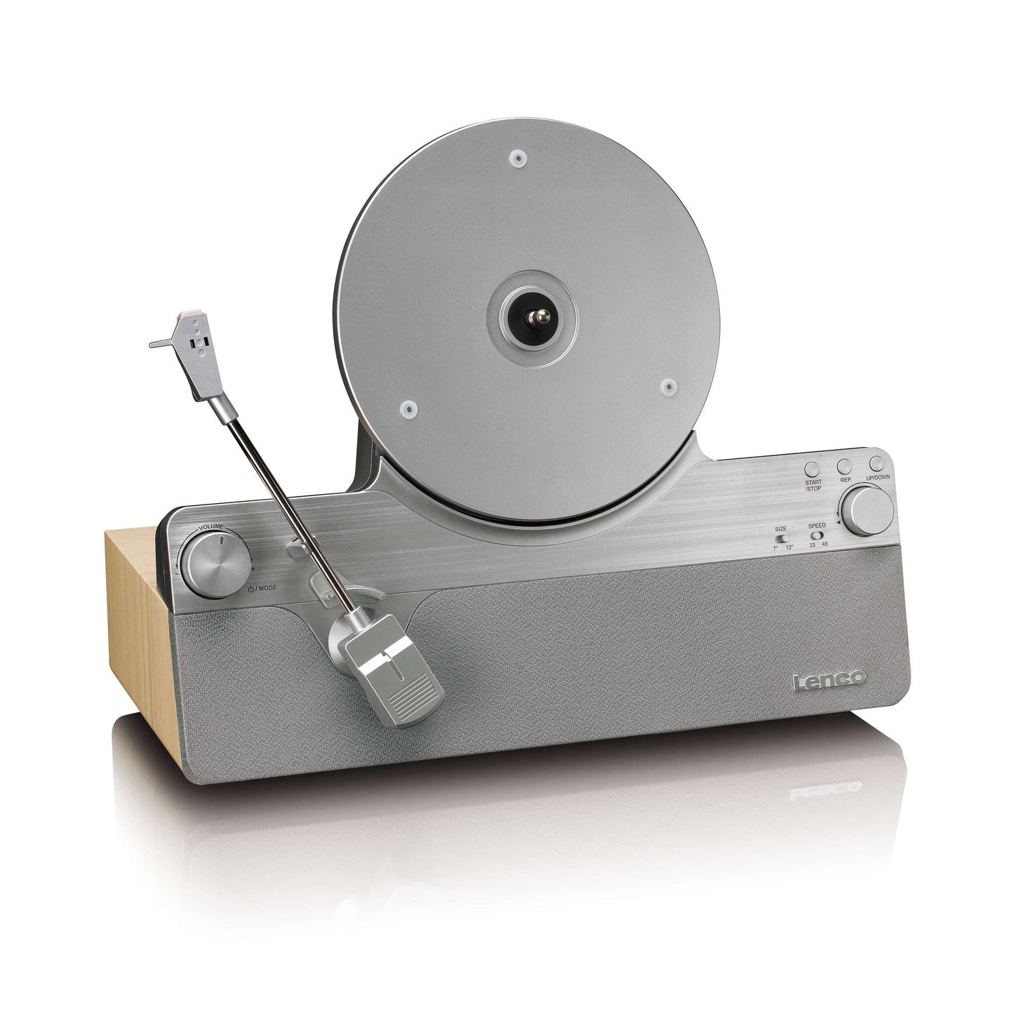 Vertical Record Player with Bluetooth and Speakers