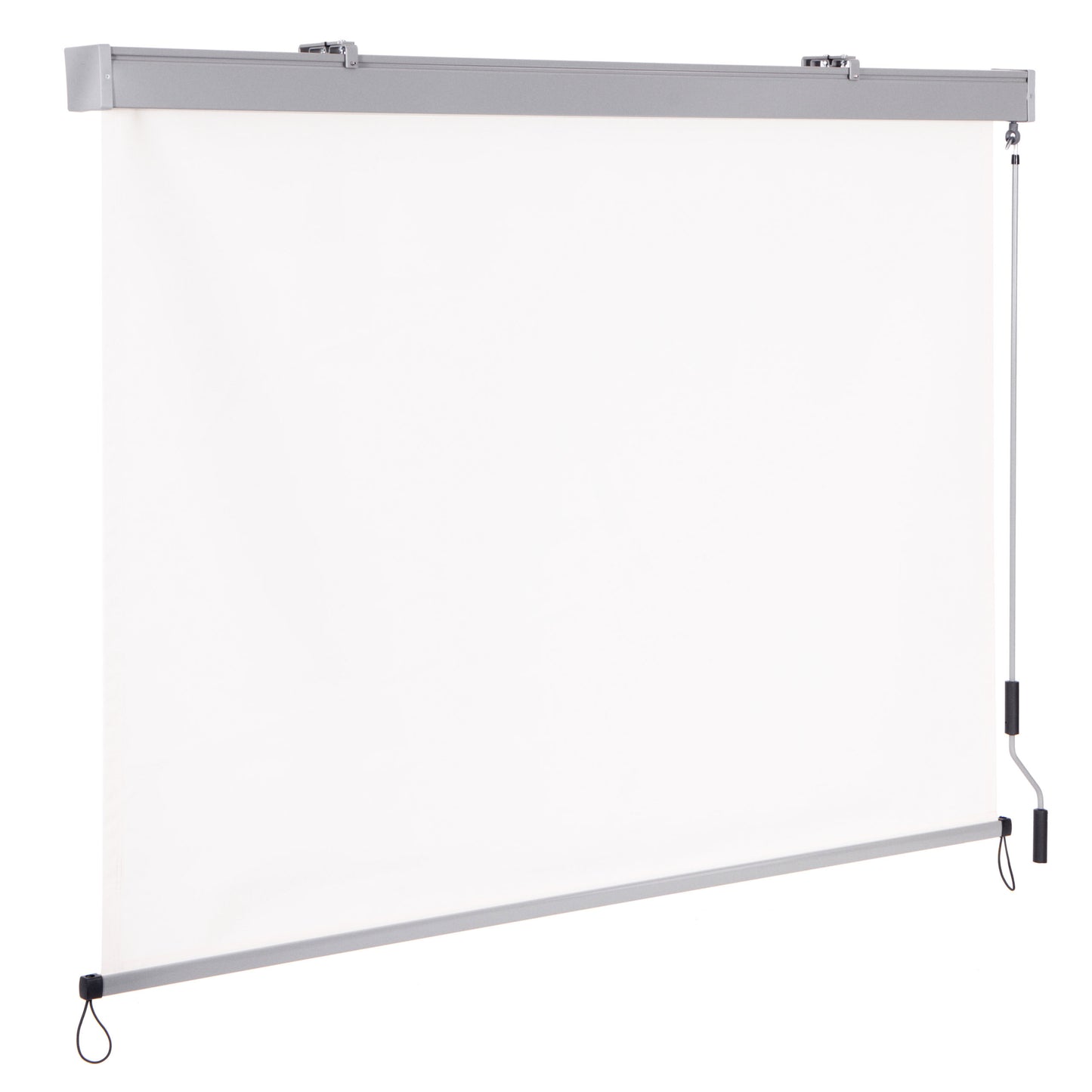 Vertical roll-up awning with crank, balcony, terrace, gazebo, beige, MultiGarden