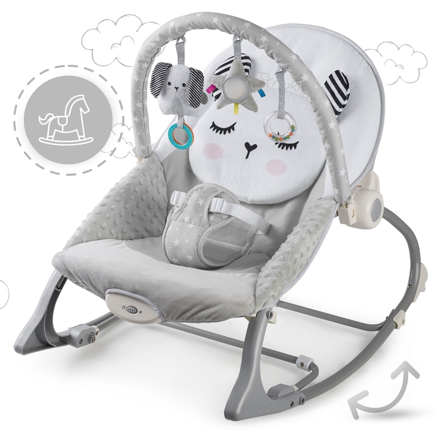 Vibrating Babysitter Nukido - Grey