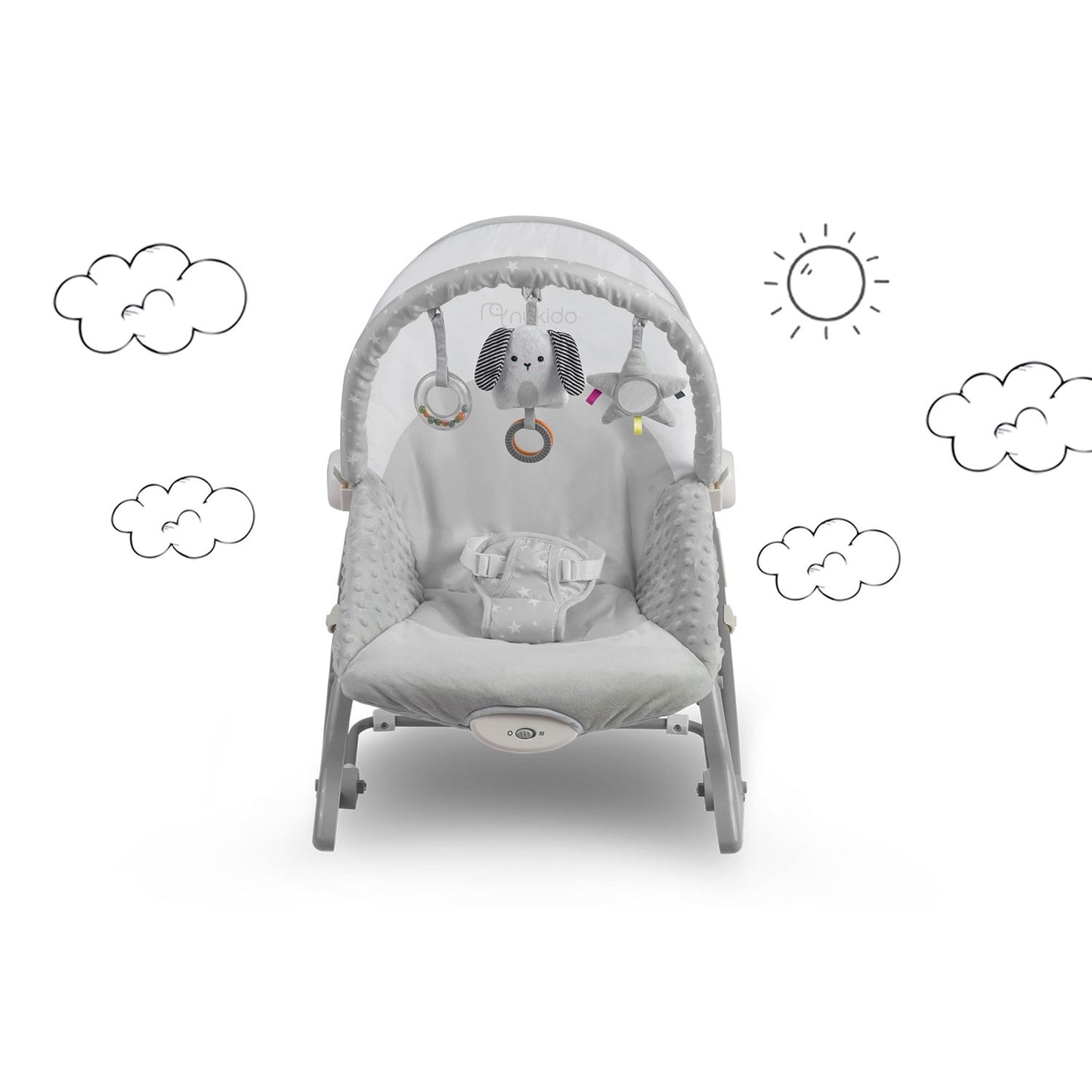 Vibrating Babysitter Nukido - Grey