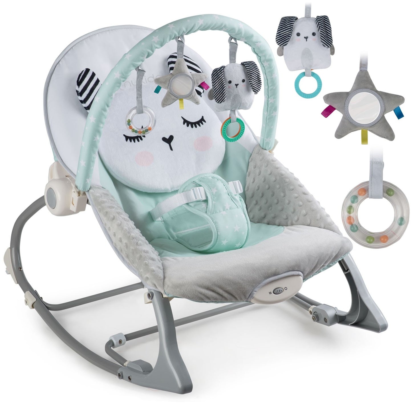 Vibrating Babysitter Nukido - Mint green