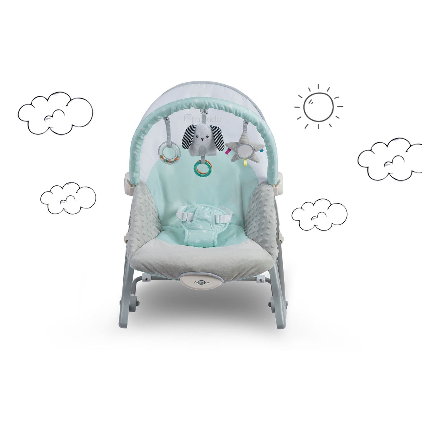 Vibrating Babysitter Nukido - Mint green