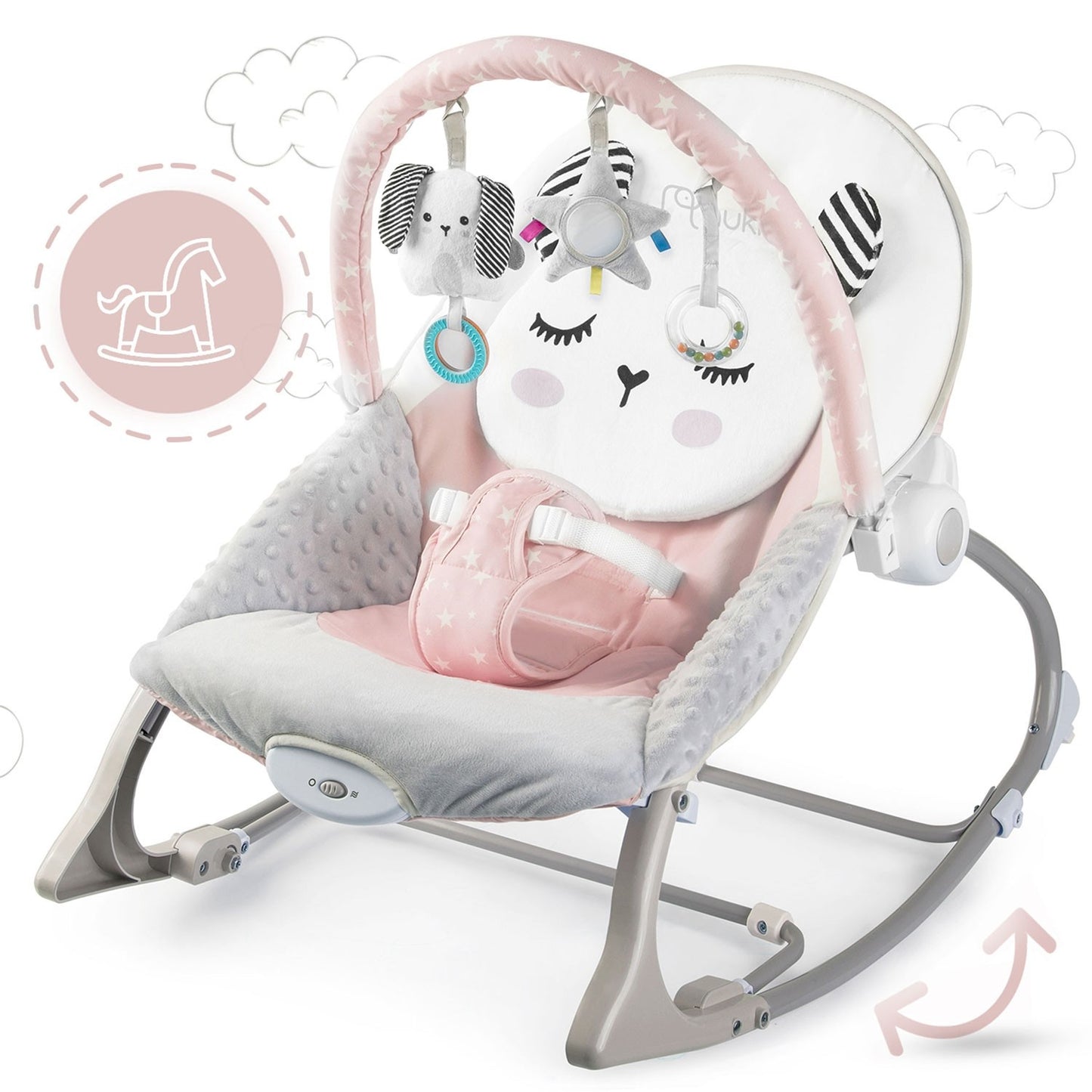 Vibrating Babysitter Nukido - Pink