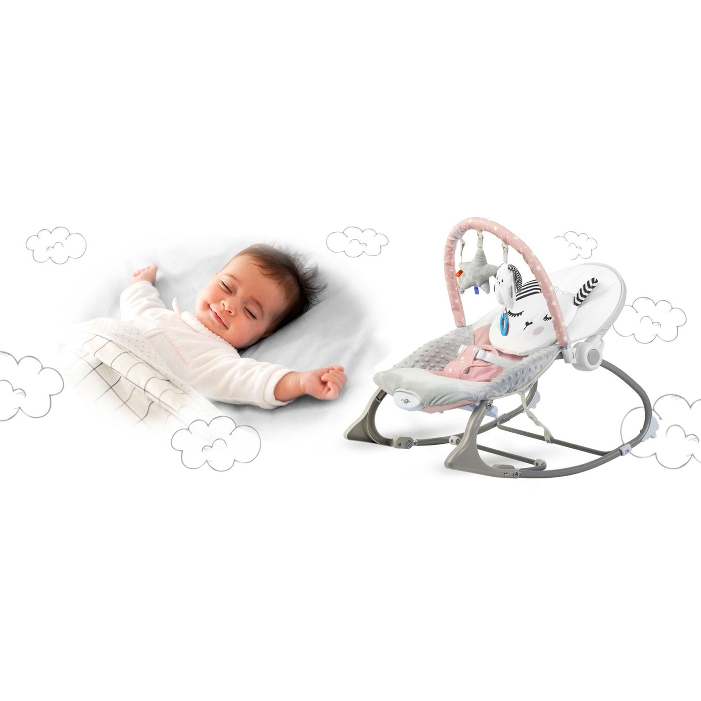 Vibrating Babysitter Nukido - Pink