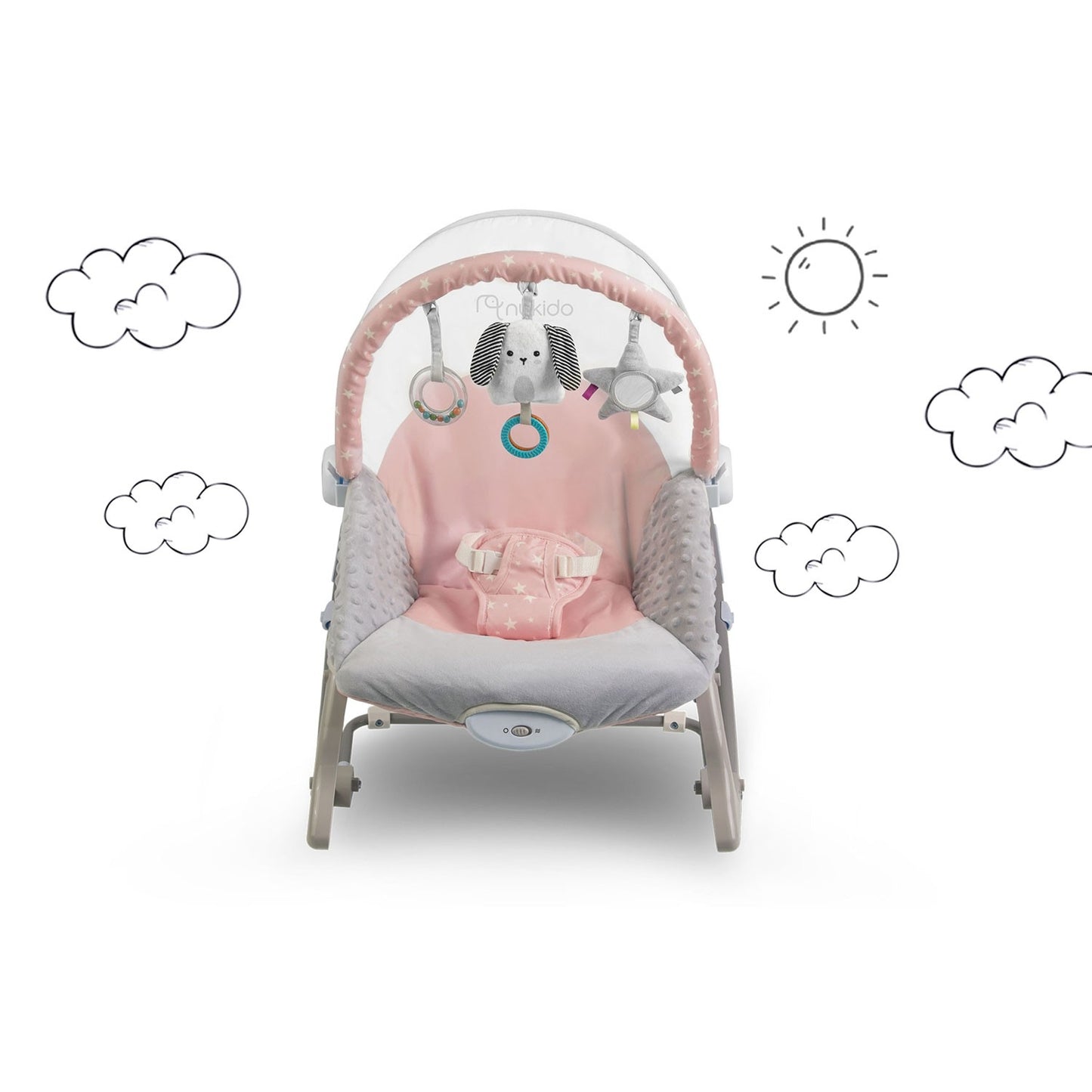 Vibrating Babysitter Nukido - Pink