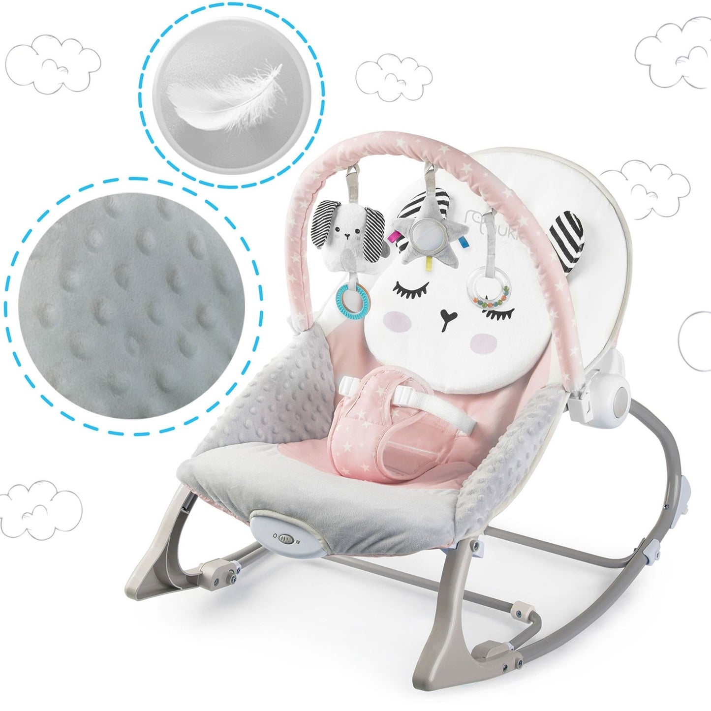 Vibrating Babysitter Nukido - Pink