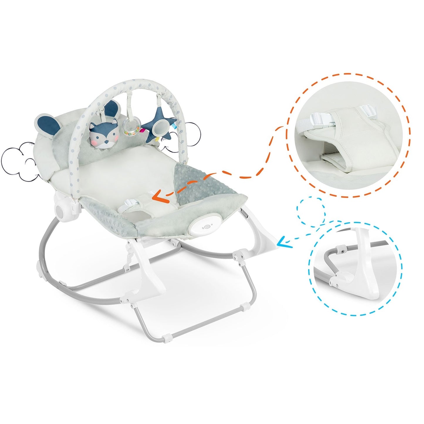 Vibrating Babysitter Ricokids - Light purple