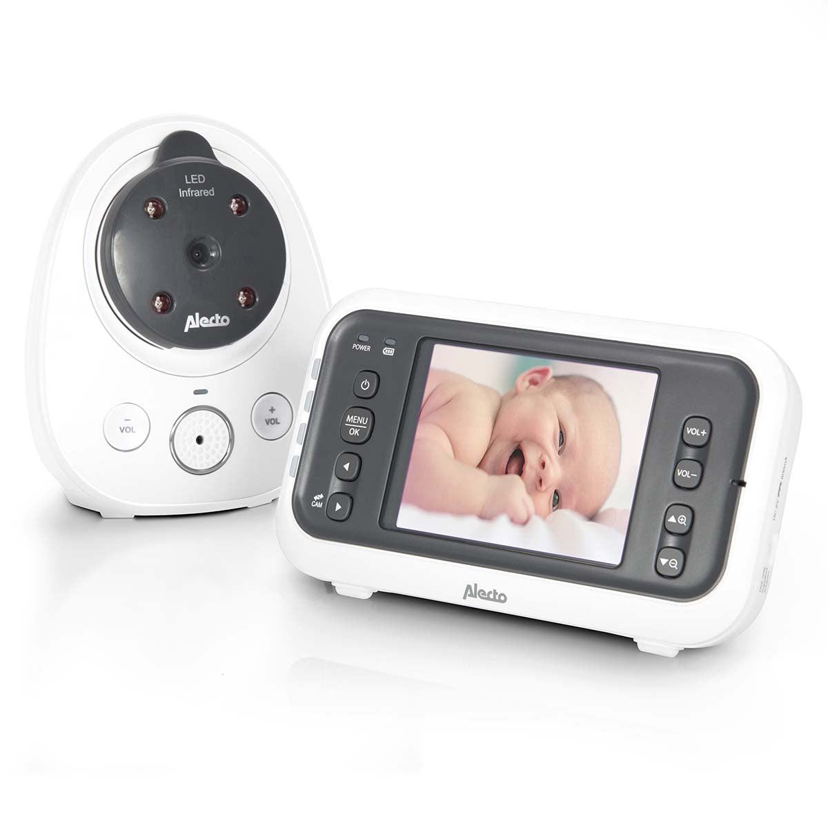 Video Baby Monitor with 2.8" Display, Camera, Eco Mode
