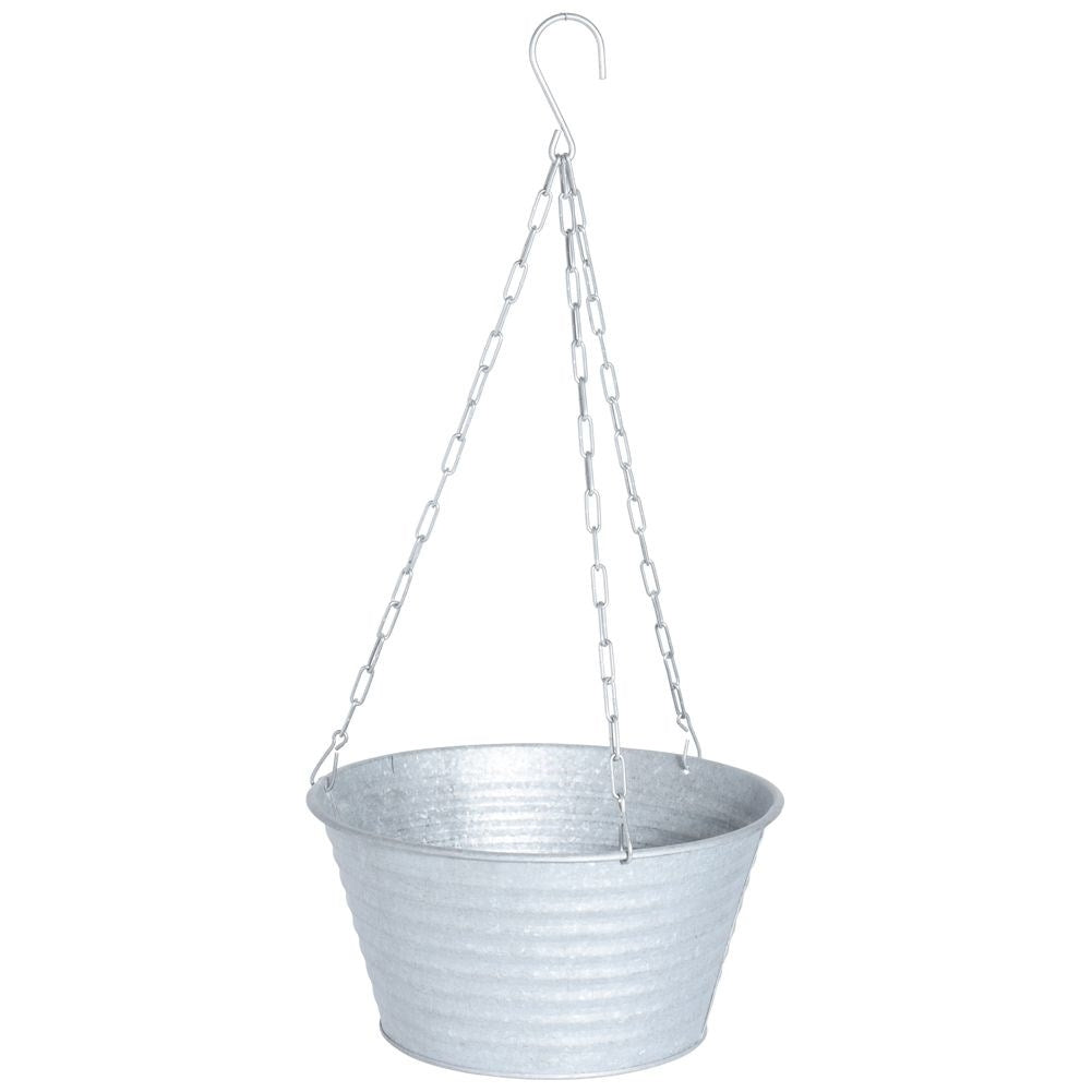 Vintage Hanging Metal Pot with Drainage Hole