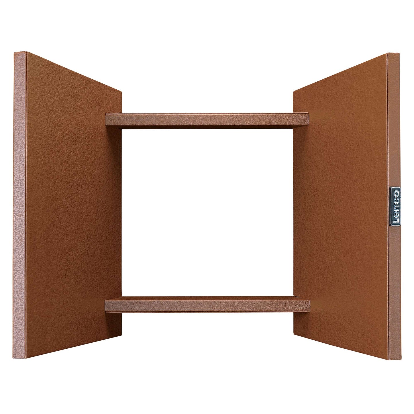 Vinyl Record Storage Organizer, Holds 40 LPs, Brown